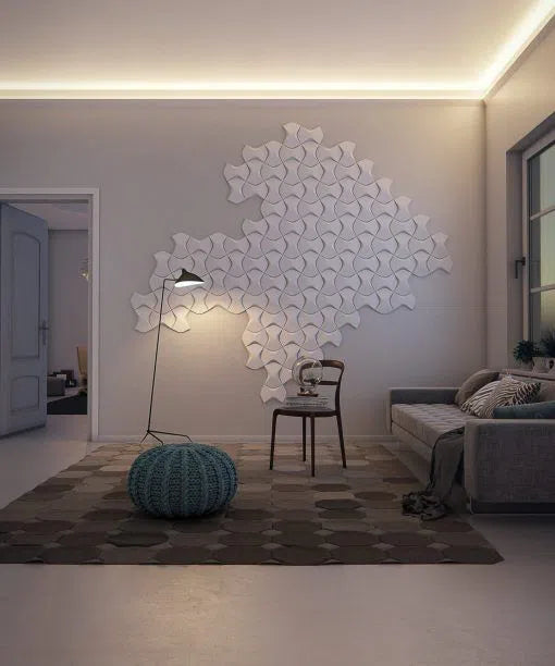 IL4 WALLSTYL 2M Ceiling Coving for LED Lighting in modern room | DecorMania UK 