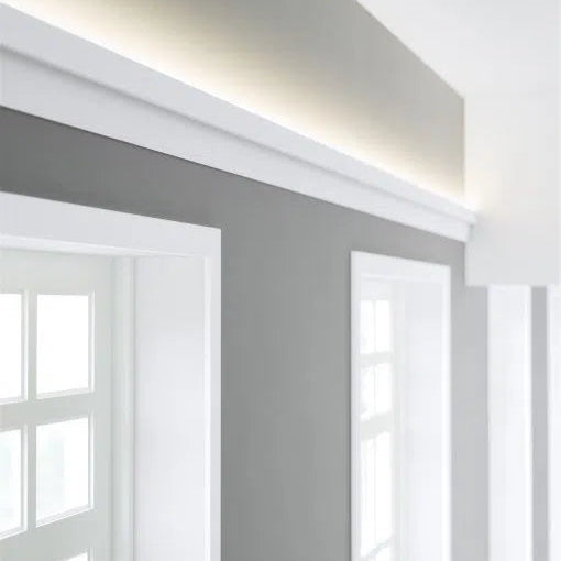 IL8 ARSTYL 2M Ceiling Coving for LED Lighting in modern light room  | DecorMania UK 