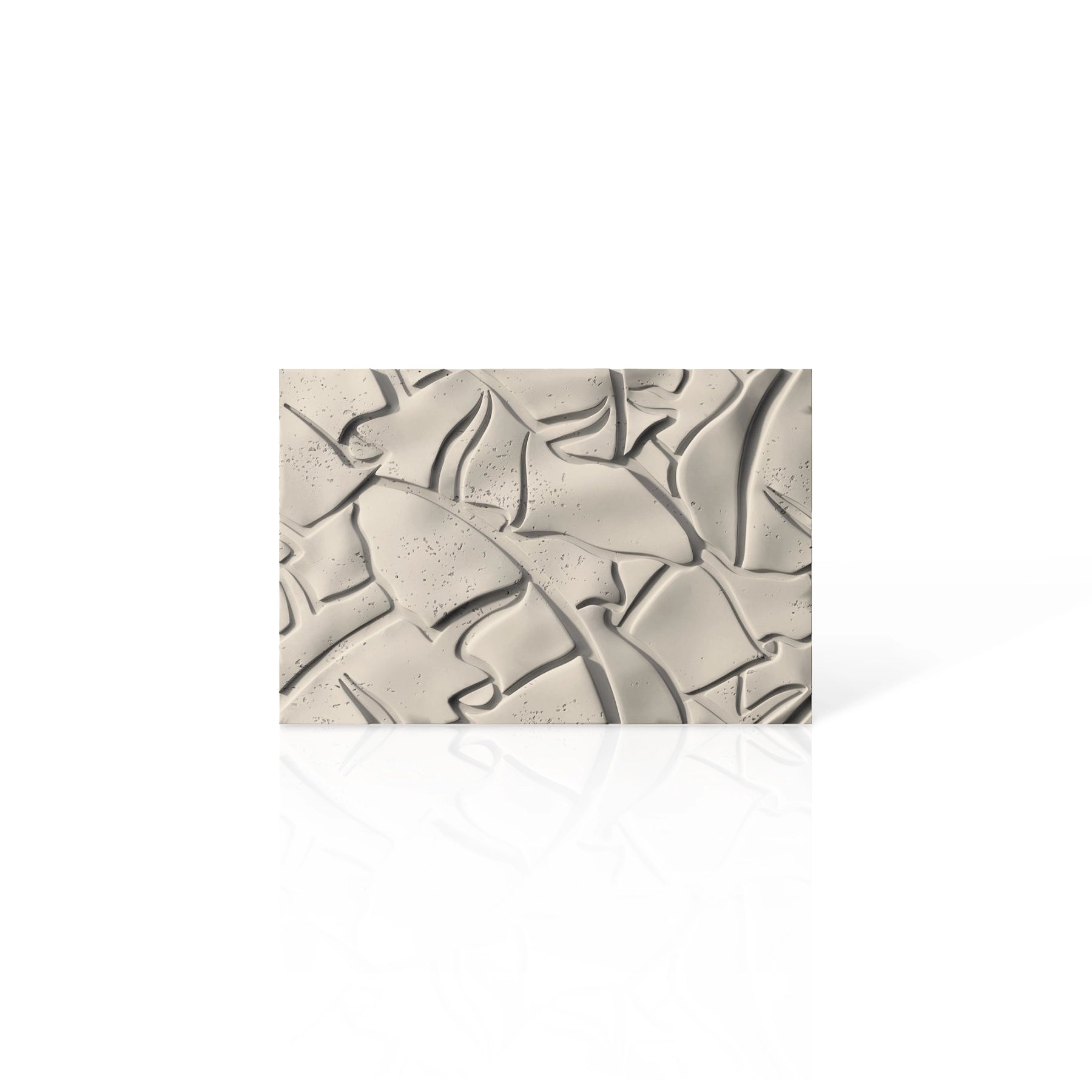 3D Concrete Wall Panels LEAF colour swatch on white background DecorMania UK