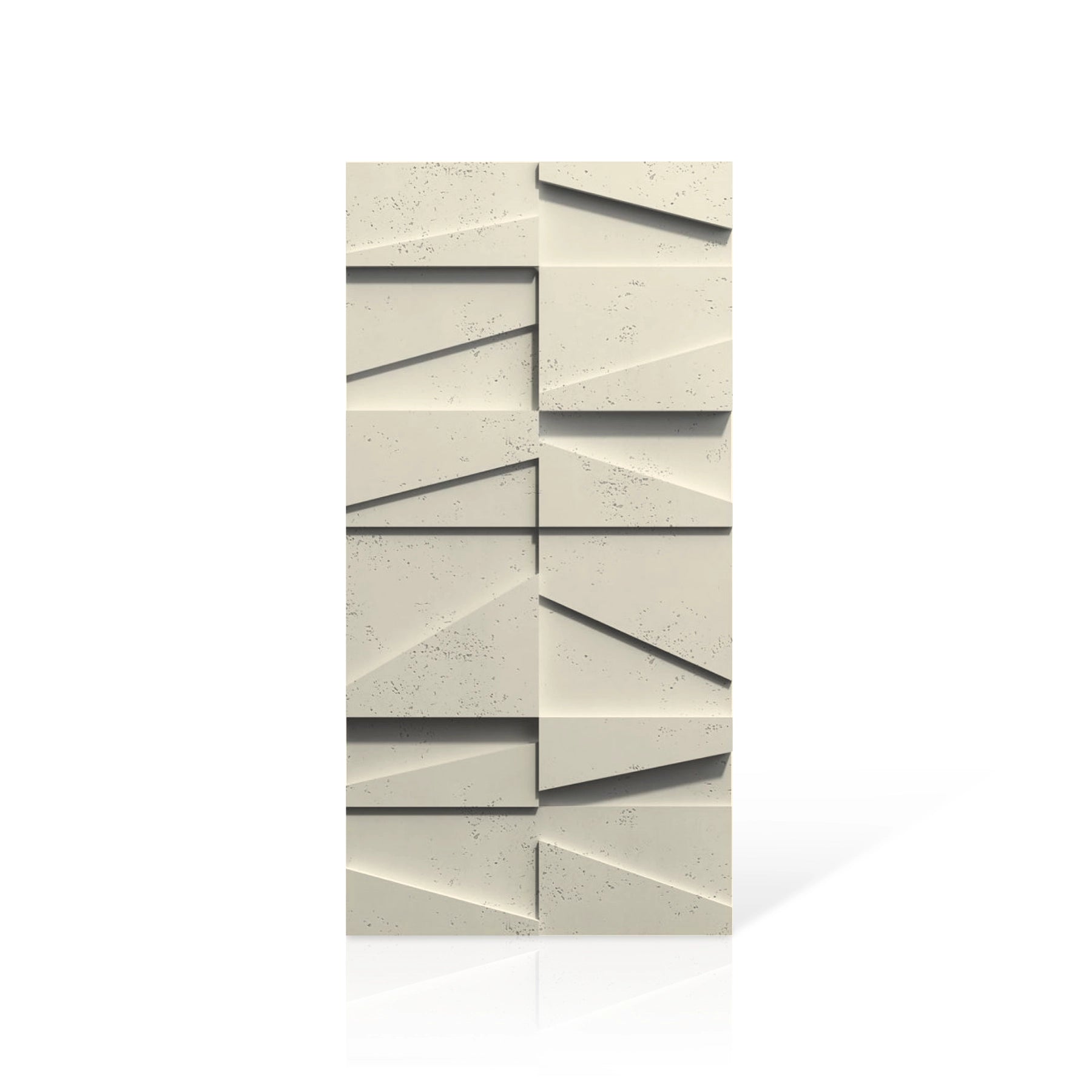 3D Concrete Wall Panels MULTI BOOKCASE colour swatch on white background DecorMania UK