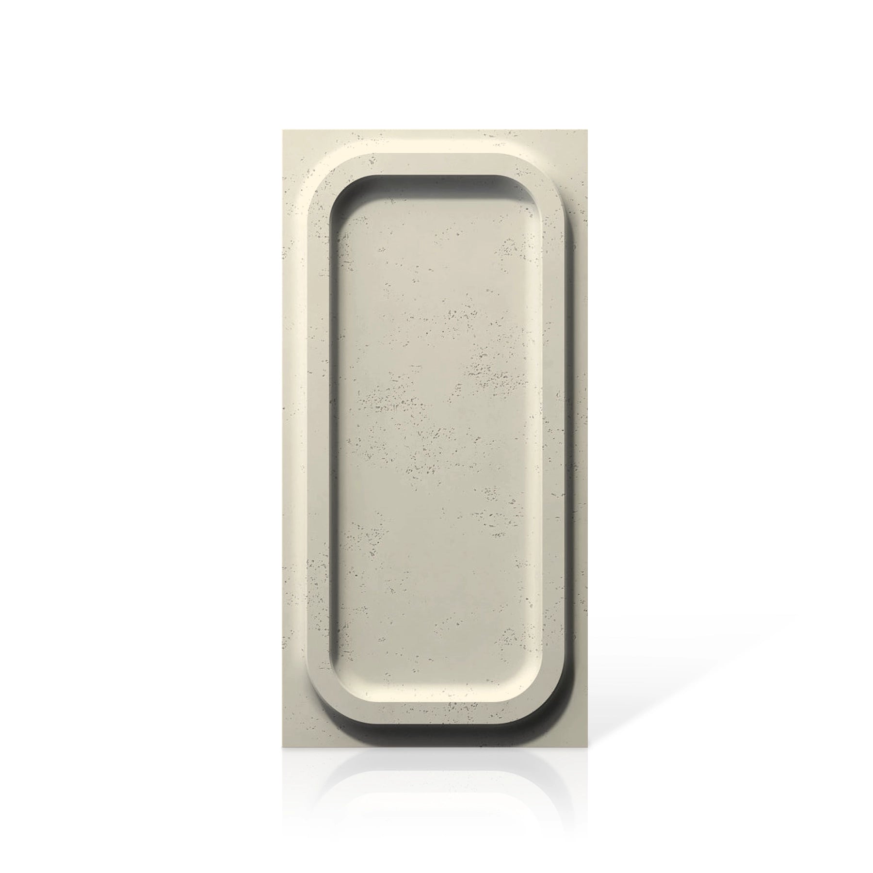 3D Concrete Wall Panels PORTHOLE colour swatch on white background DecorMania UK