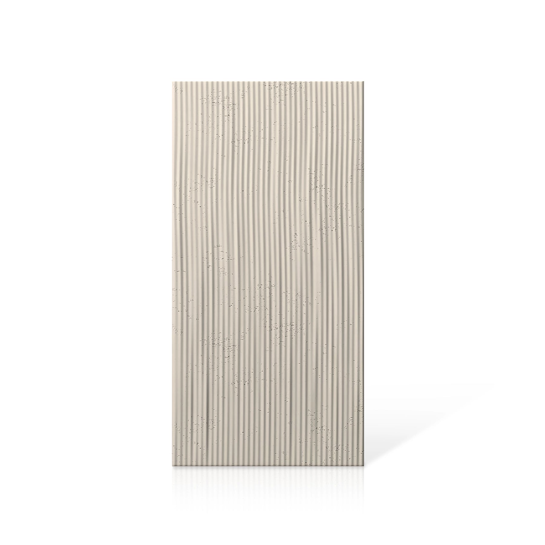 3D Concrete Wall Panels RIDGES colour swatch on white background DecorMania UK