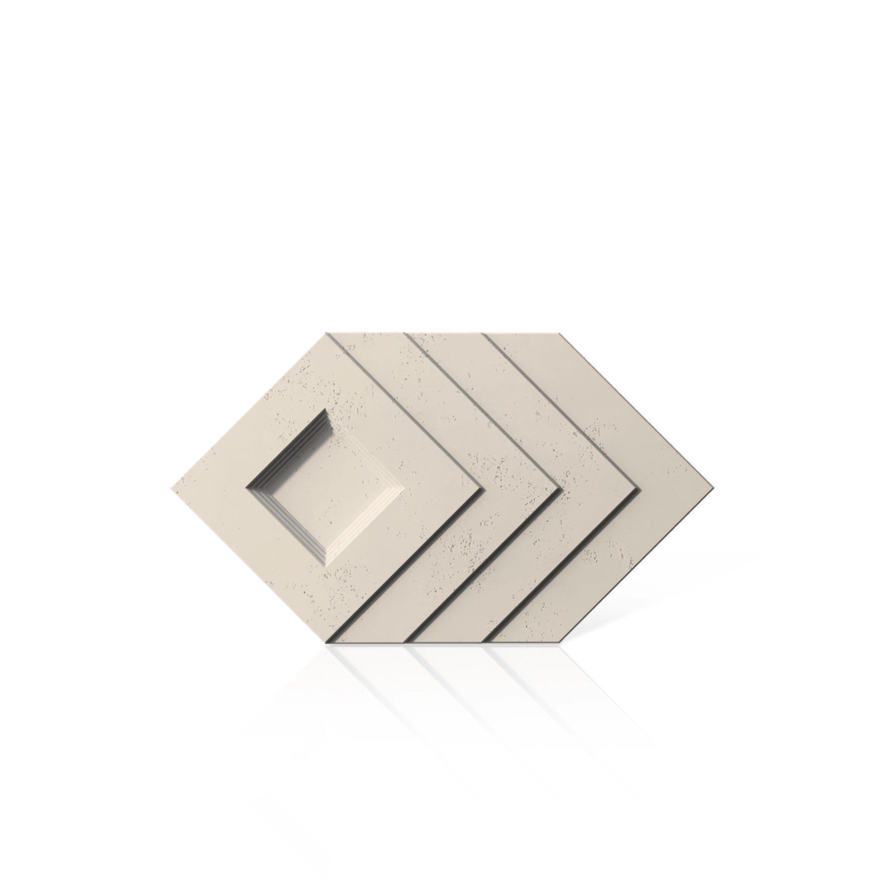 3D Concrete Wall Panels SHADOW colour swatch on white background DecorMania UK