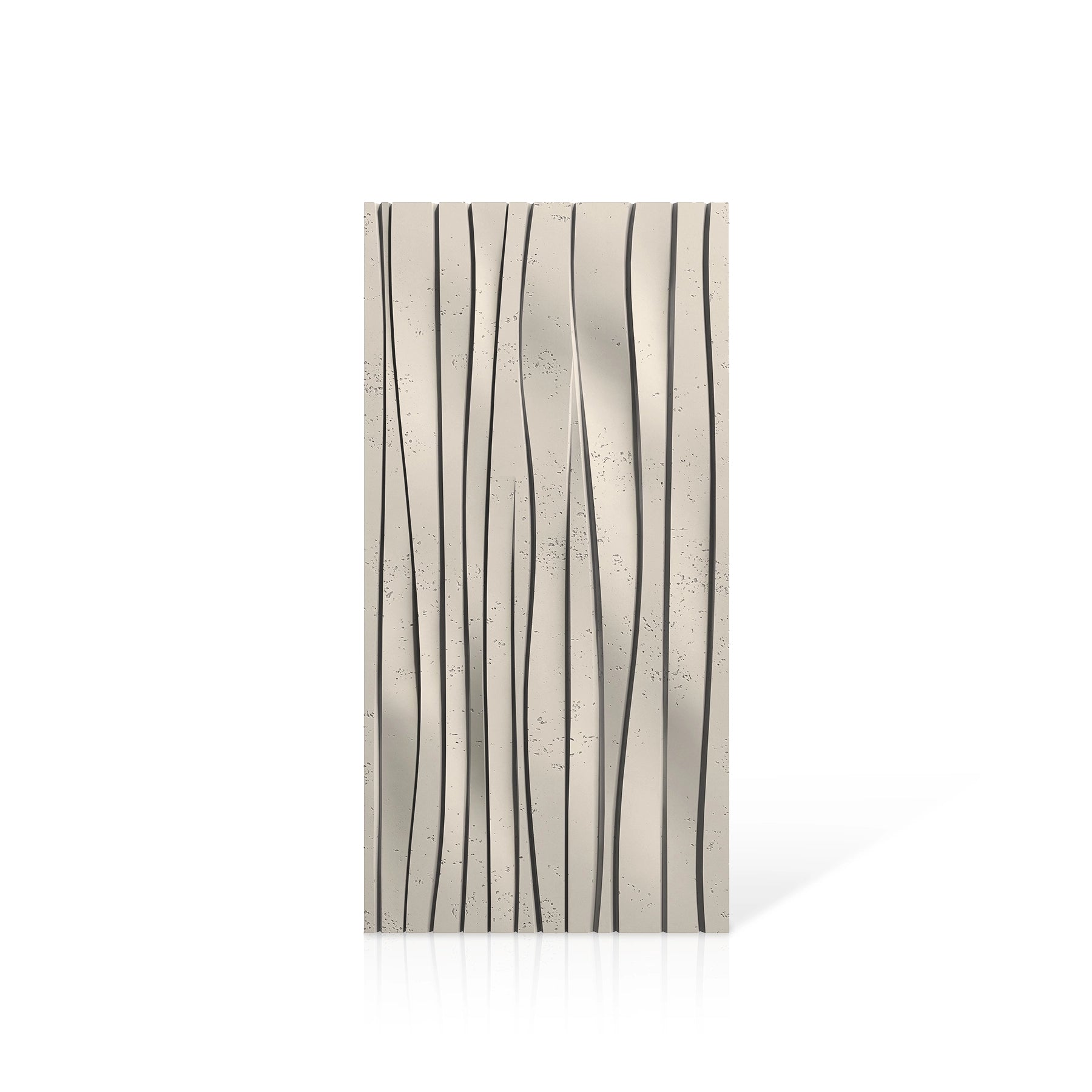 3D Concrete Wall Panels WAVES colour swatch on white background DecorMania UK