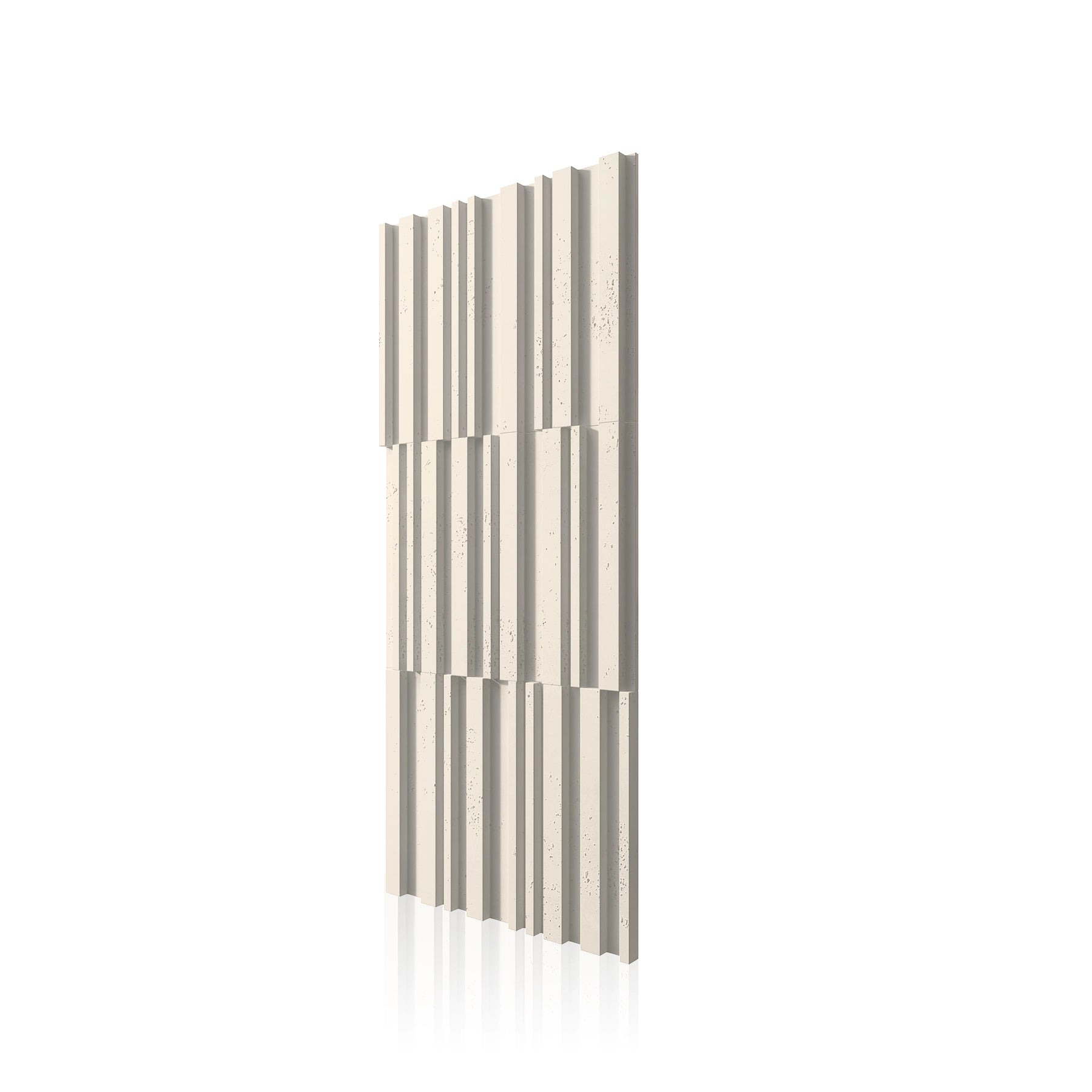 3D Concrete Wall Panels RIFT MIXED colour swatch on white background DecorMania UK