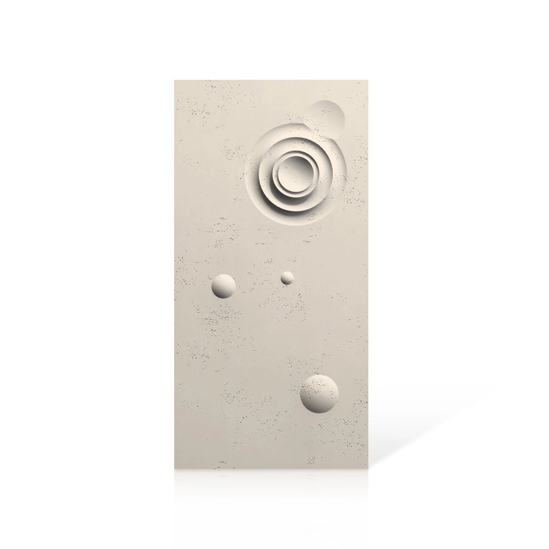 3D Concrete Wall Panels MOONS Models A&B colour swatch on white background DecorMania UK