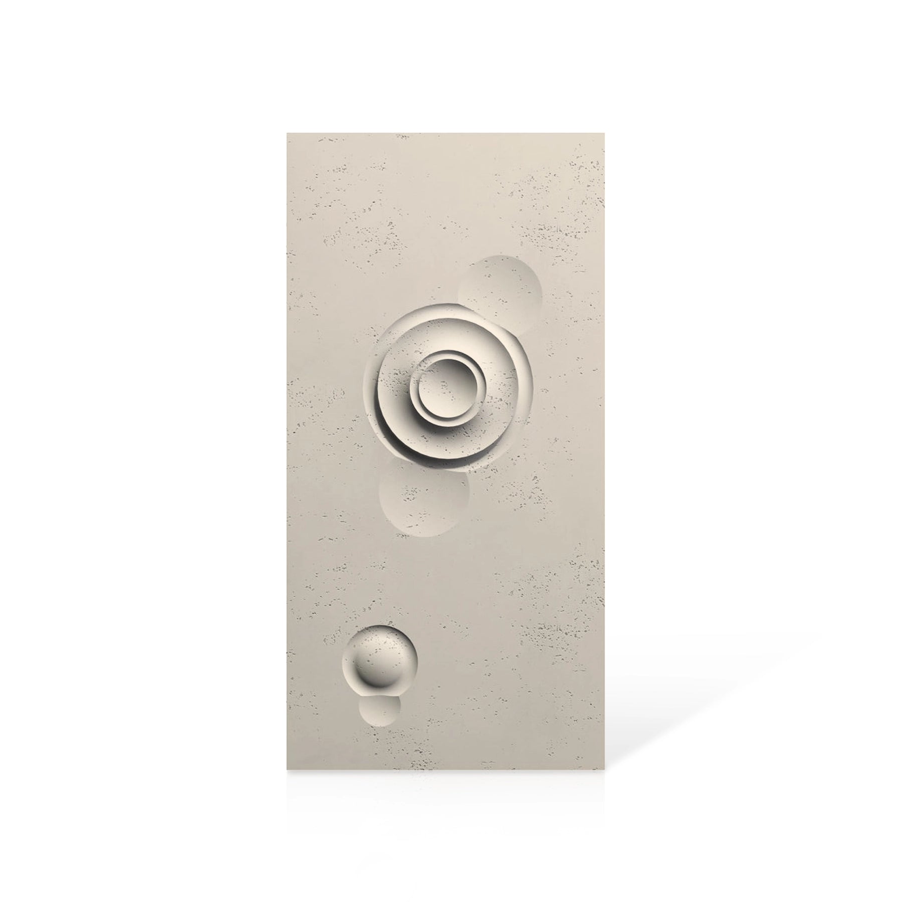 3D Concrete Wall Panels MOONS Models A&B colour swatch on white background DecorMania UK