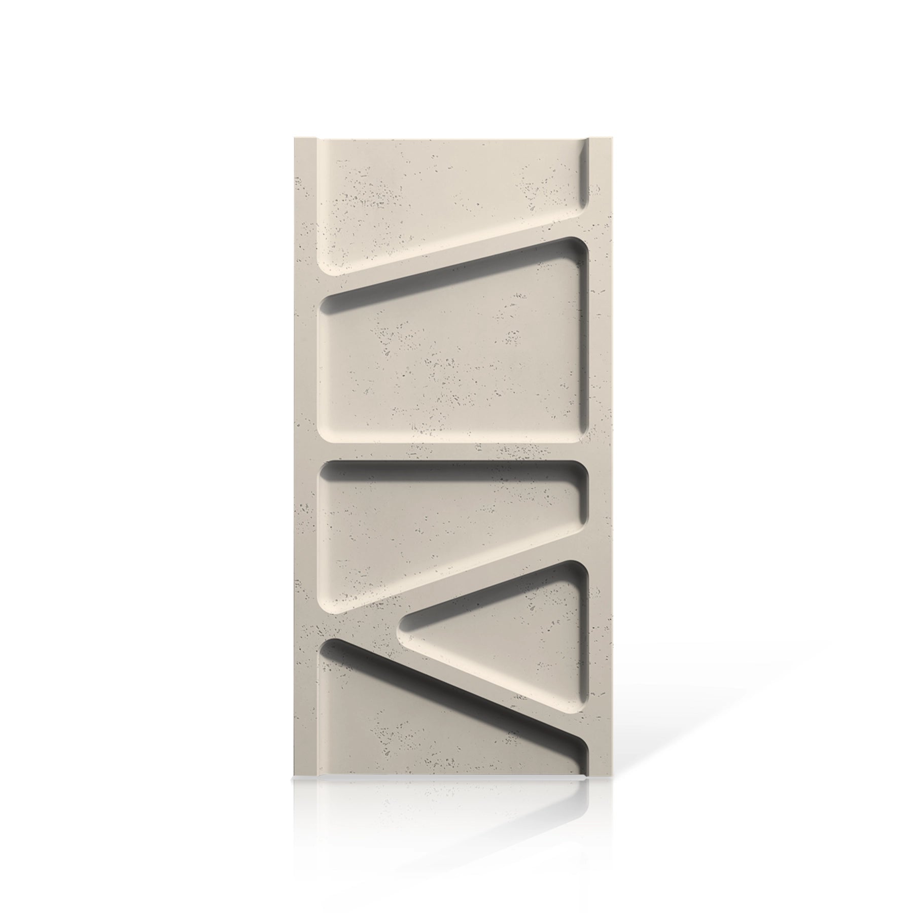 3D Concrete Wall Panels PARALELL colour swatch on white background DecorMania UK