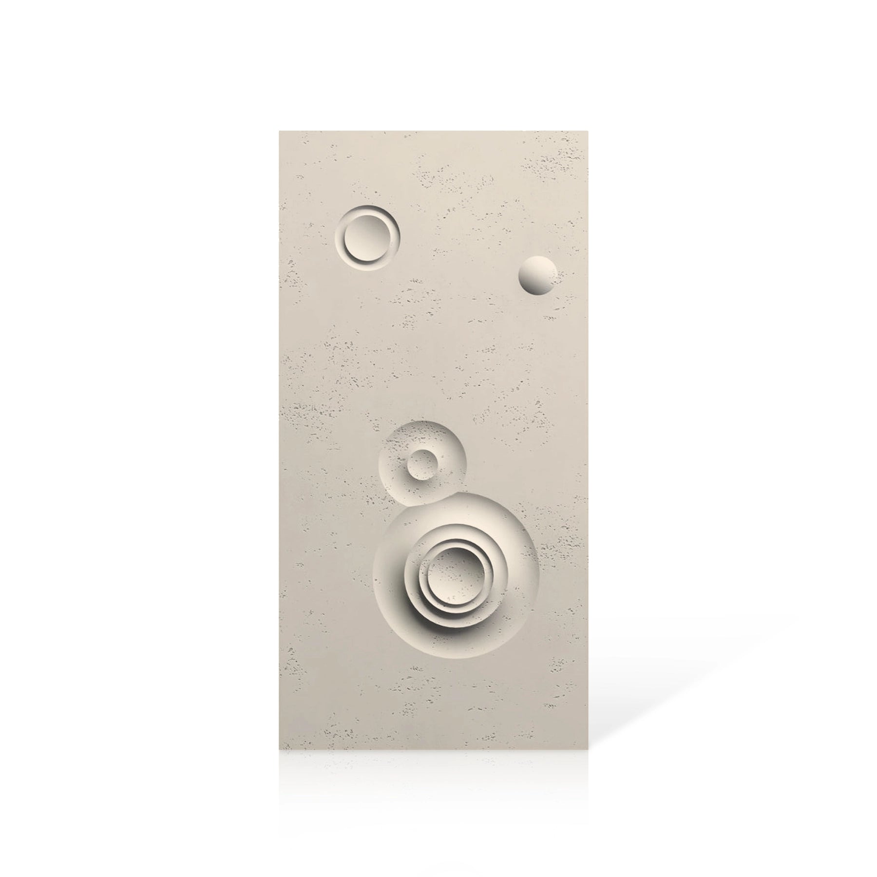 3D Concrete Wall Panels MOONS Models C&D colour swatch on white background DecorMania UK