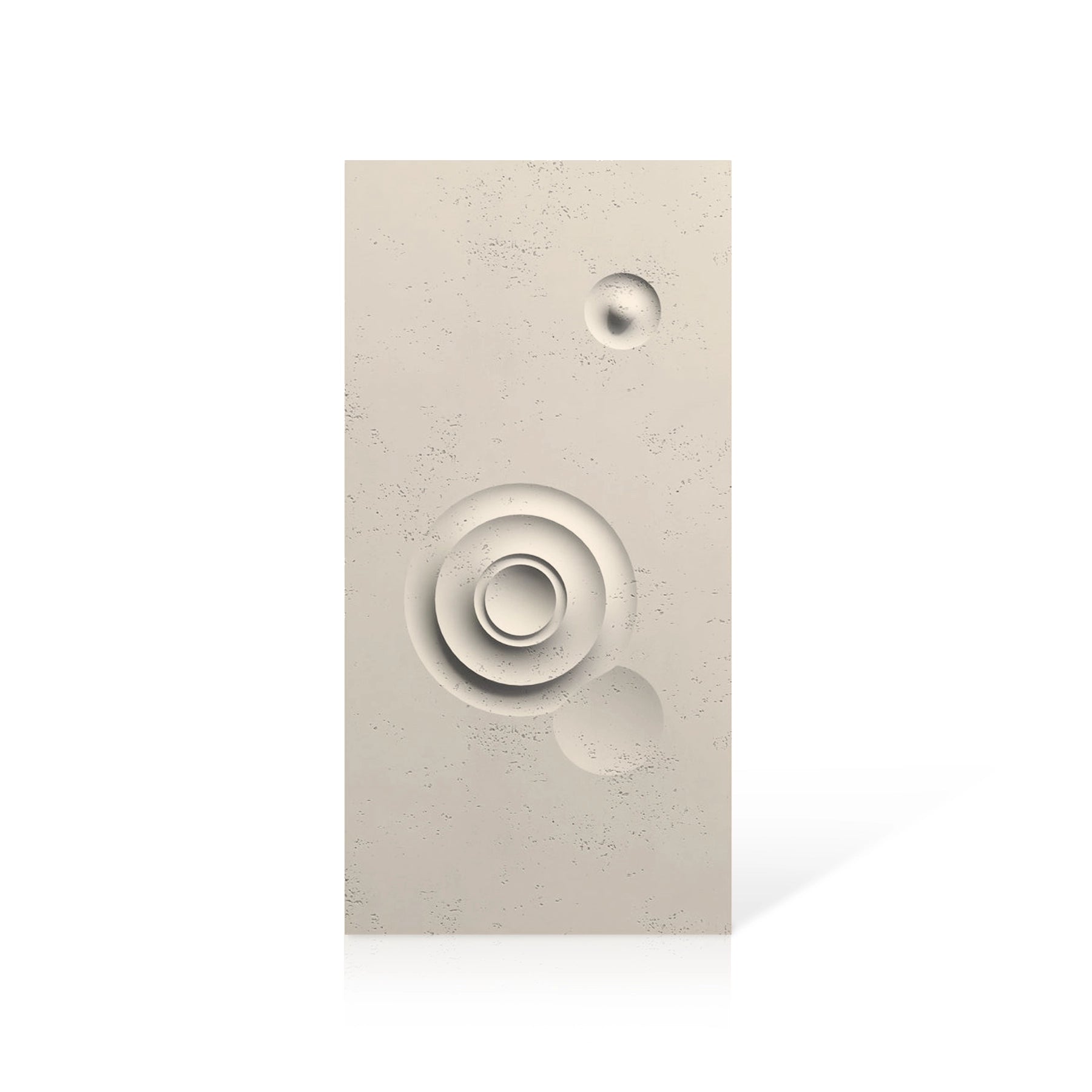3D Concrete Wall Panels MOONS Models C&D colour swatch on white background DecorMania UK