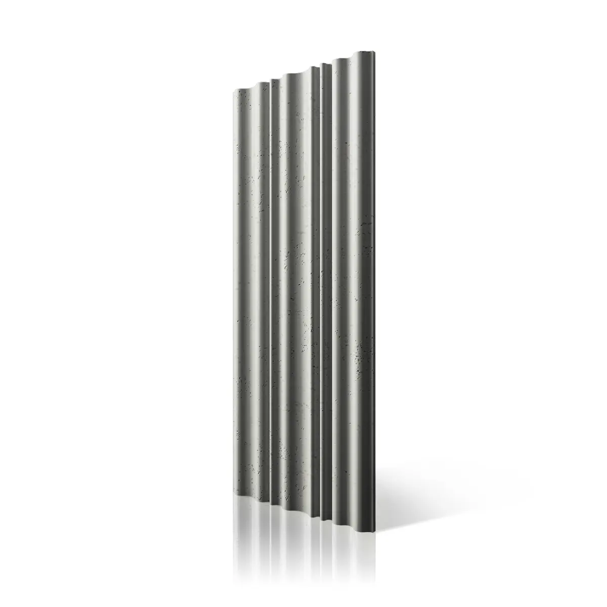 3D Concrete Wall Panels CURTAINS KS colour on white background DecorMania UK