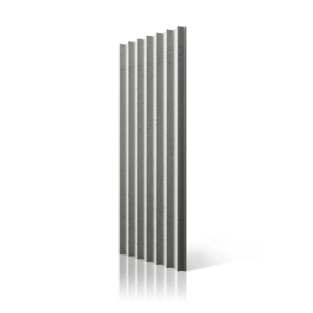 3D Concrete Wall Panels GROOVER S KS on white background DecorMania UK