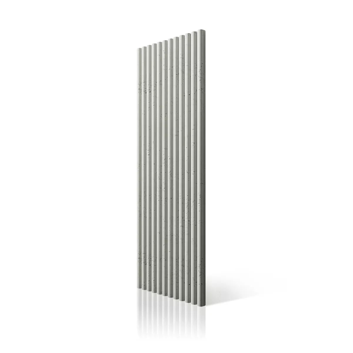 3D Concrete Wall Panels TUBES ks on white background DecorMania UK