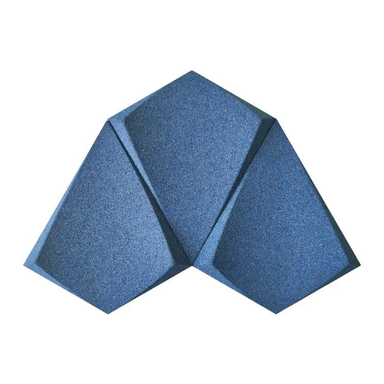 KITE 3D Acoustic Cork Wall Panels in a blue color | DecorMania UK