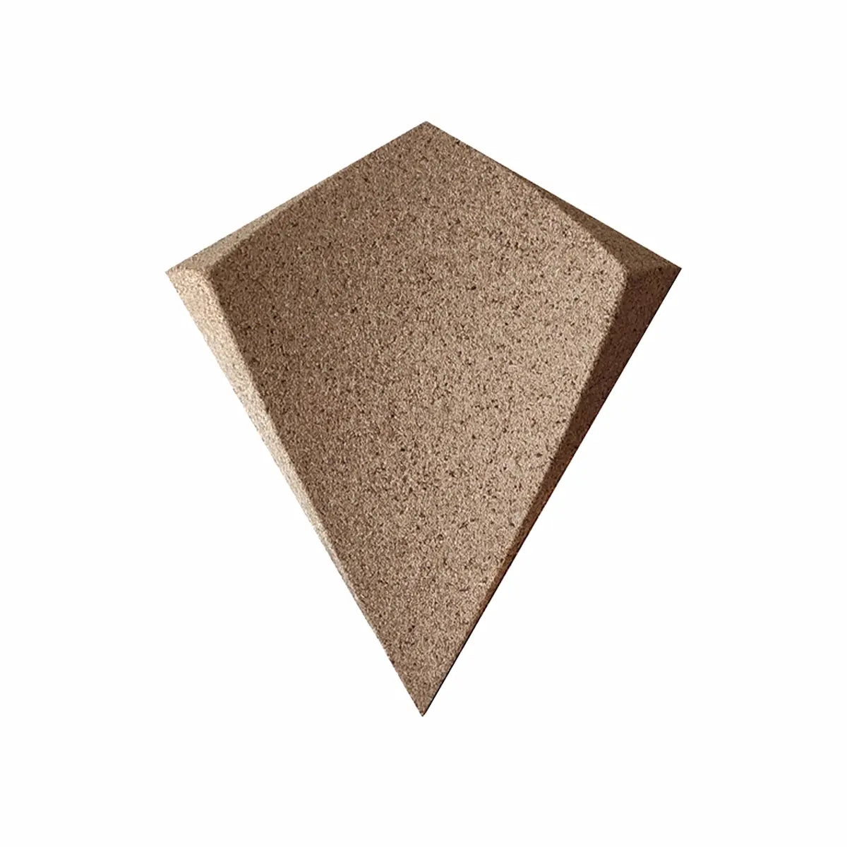 KITE 3D Acoustic Cork Wall Panels sample in a natural cork color | DecorMania UK