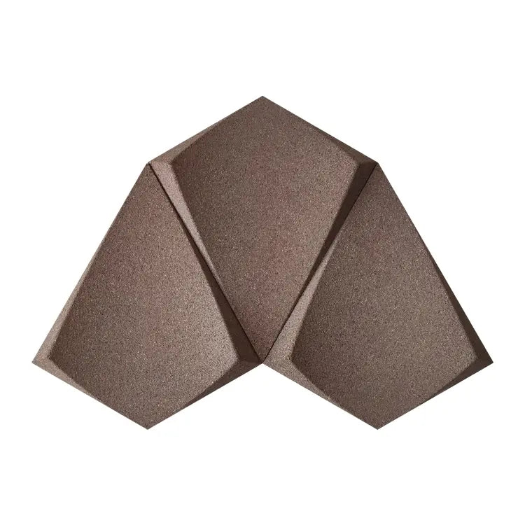 KITE 3D Acoustic Cork Wall Panels in a brown color | DecorMania UK