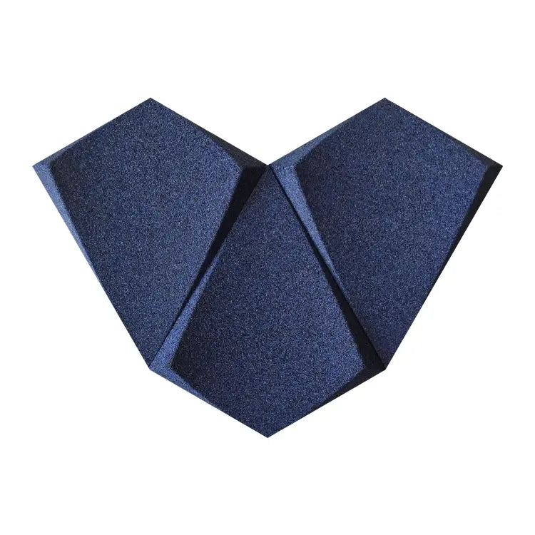KITE 3D Acoustic Cork Wall Panels in a deep blue color | DecorMania UK