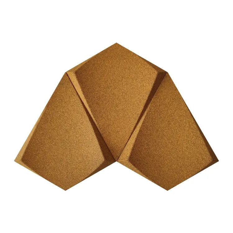 KITE 3D Acoustic Cork Wall Panels in a yellow color | DecorMania UK