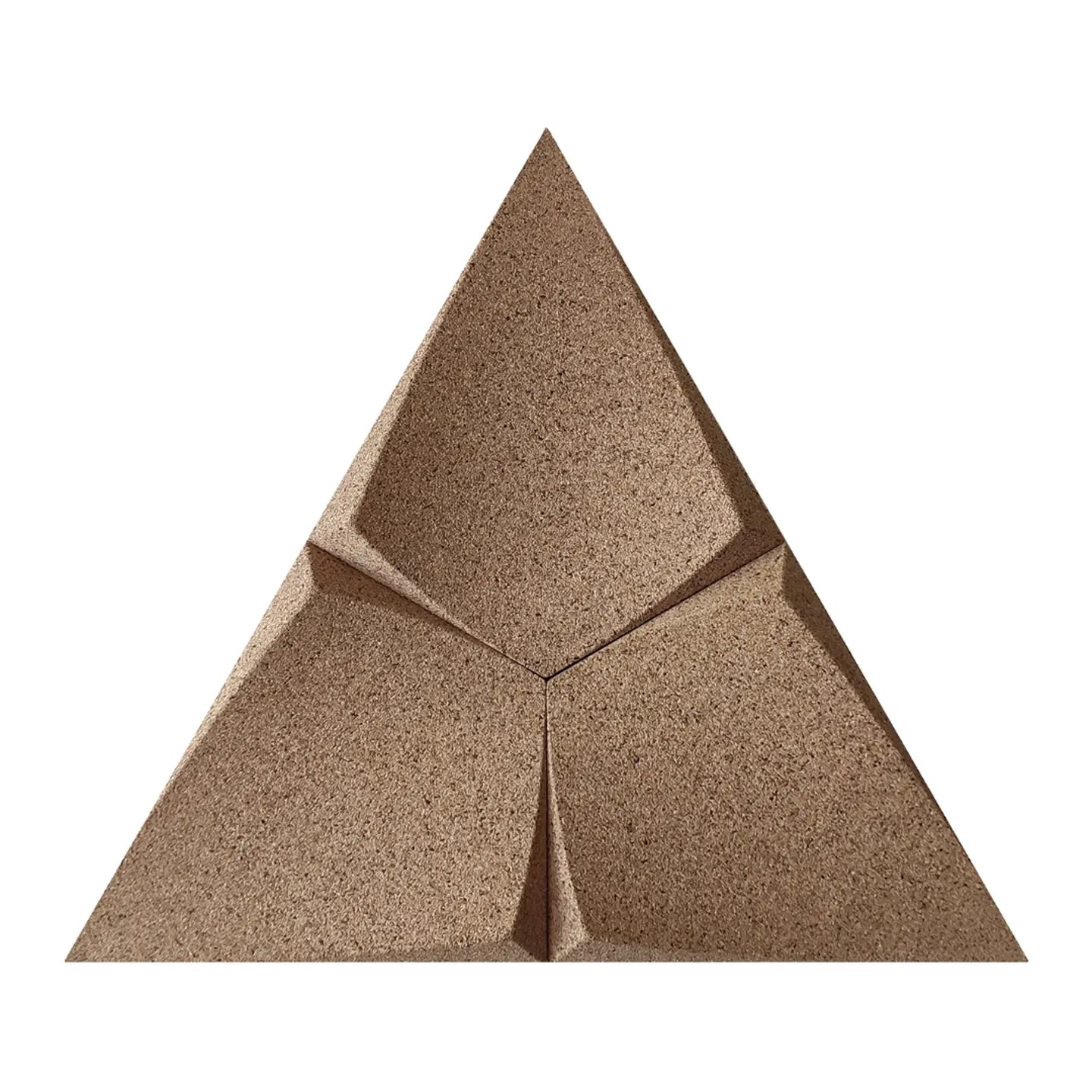 Close-up view of sample KITE 3D Acoustic Cork Wall Panels | DecorMania UK