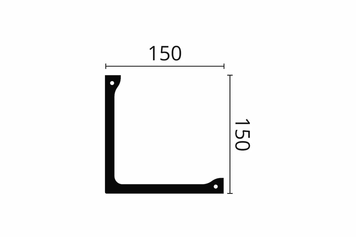 Dimensions of L1 ARSTYL® 2m Functional NMC Ceiling Coving for LED Lighting Solution  | DecorMania UK