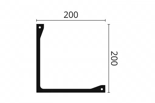 Dimensions of L5 ARSTYL 2M functional NMC ceiling coving | DecorMania UK 