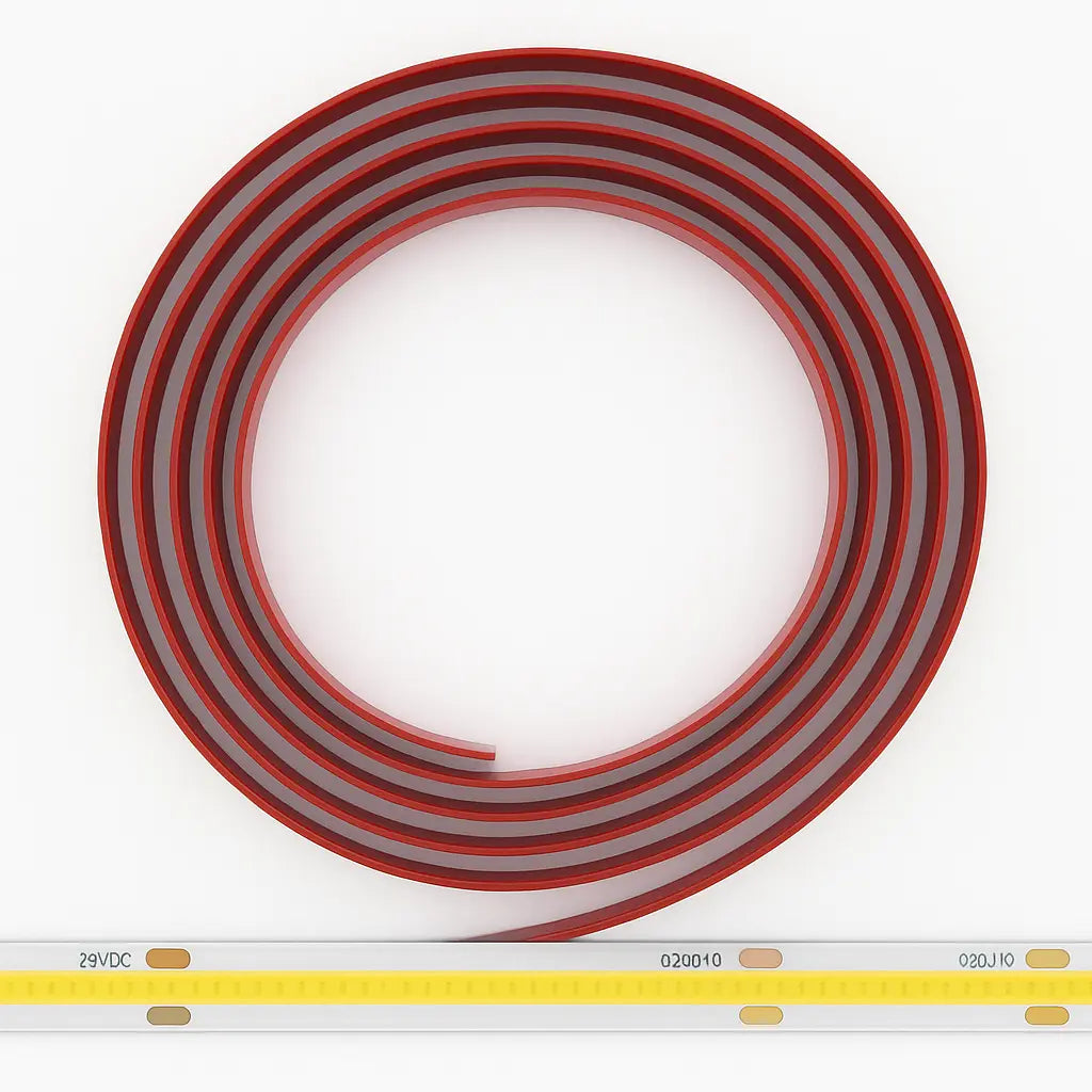 LED 8mm Strip Light – Seamless Continuous COB Lighting 5m roll