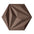 Close-up view of LINE BROWN - Acoustic 3D Cork Wall Panels | DecorMania UK