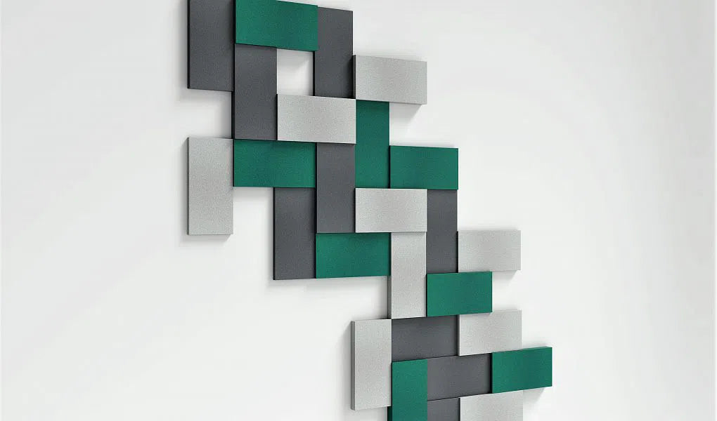 LINE Soft Acoustic Wall Panel - 3D Wall Panels decor on white background DecorMania UK