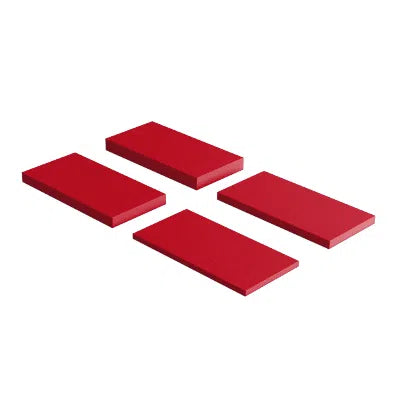 LINE Soft Acoustic Wall Panel on white background 3D Wall Panels DecorMania UK