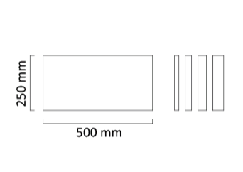 LINE Soft Acoustic Wall Panels dimensions | DecorMania UK