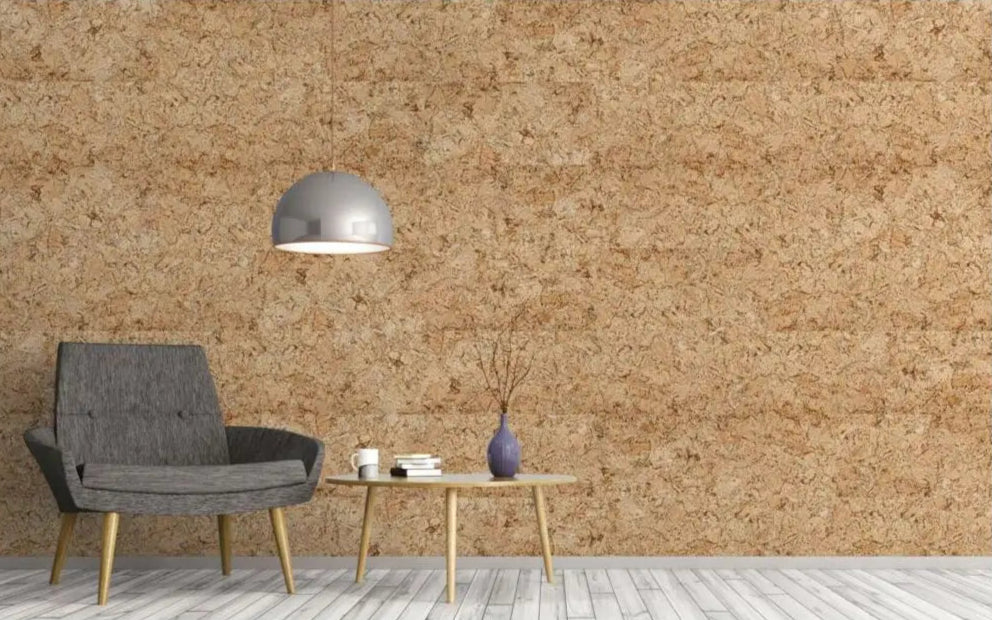 LUX Cork Acoustic Wall Panels - box of 4 on white background DecorMania UK