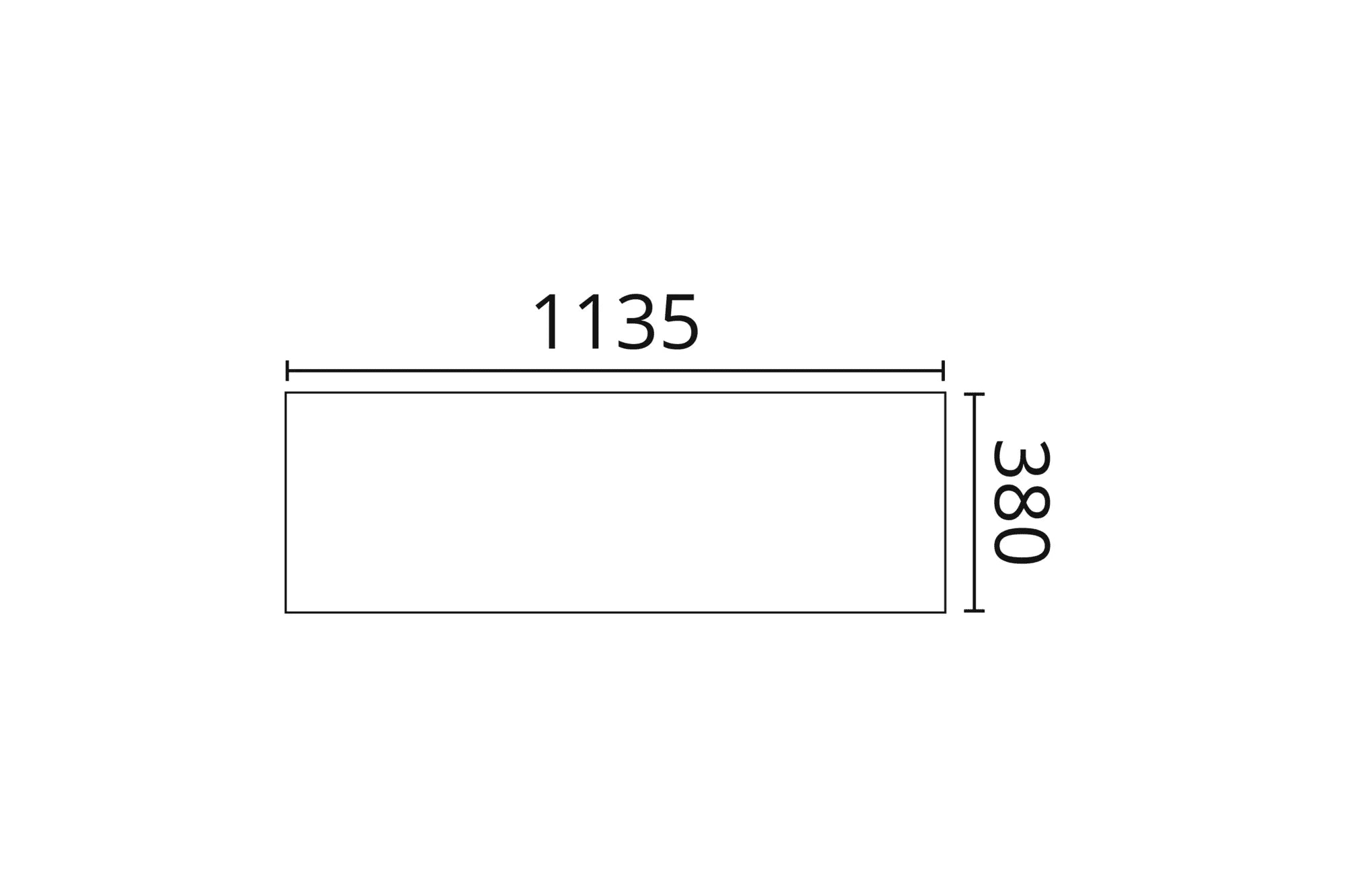 Dimensions of LIQUID 3D wall panel ARSTYL® 1135  | DecorMania UK