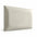 Upholstered padded wall panel 60 x 30 cm in Warm Ivory