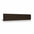 Chocolate Brown upholstered padded wall panel, 90 x 15 cm, shown at a slight angle on a white background