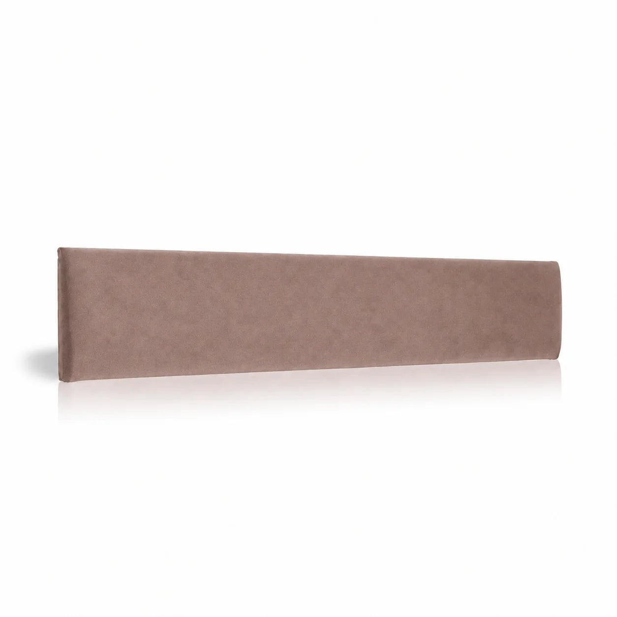 Dusty Rose upholstered padded wall panel, 90 x 15 cm, shown at a slight angle on a white background