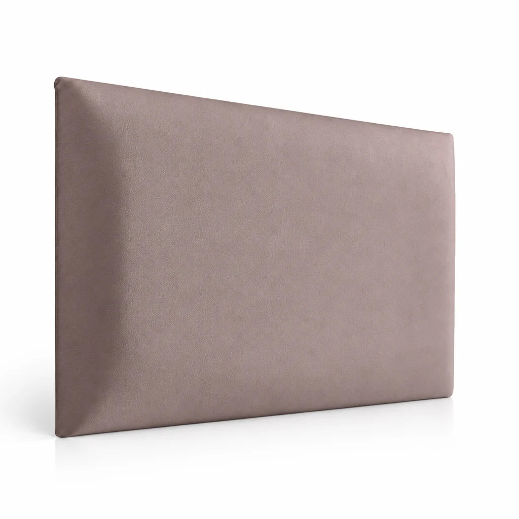 Upholstered padded wall panel 60 x 30 cm in Dusty Rose