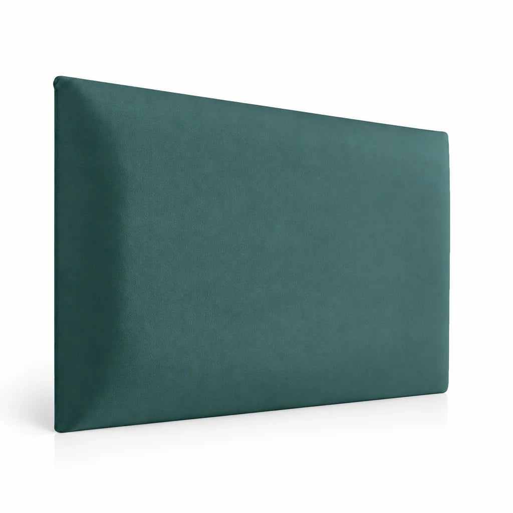 Upholstered padded wall panel 60 x 30 cm in Muted Teal