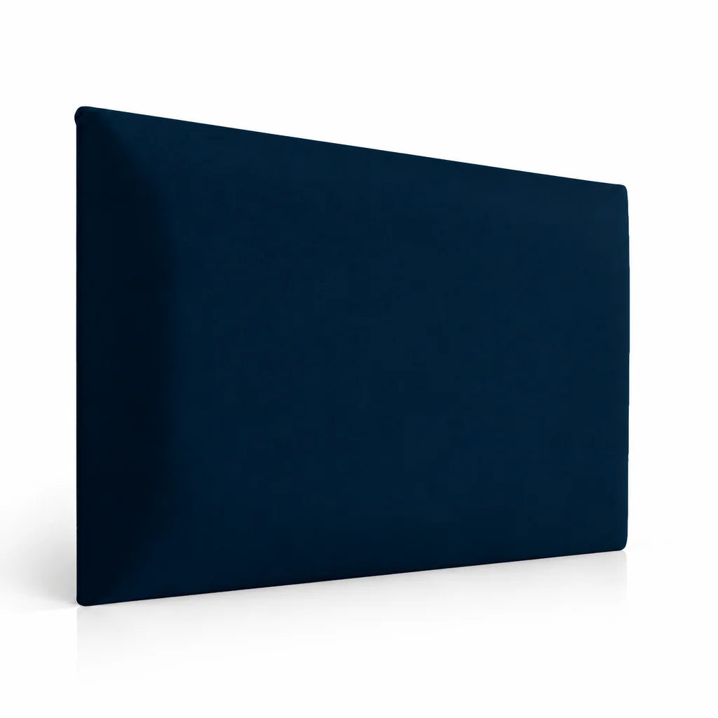 Upholstered padded wall panel 60 x 30 cm in Navy Blue