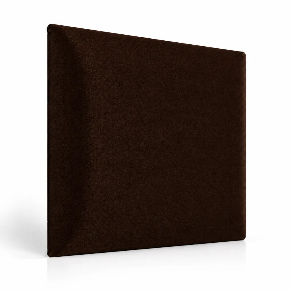 Chocolate Brown upholstered wall panel 60 x 60 cm