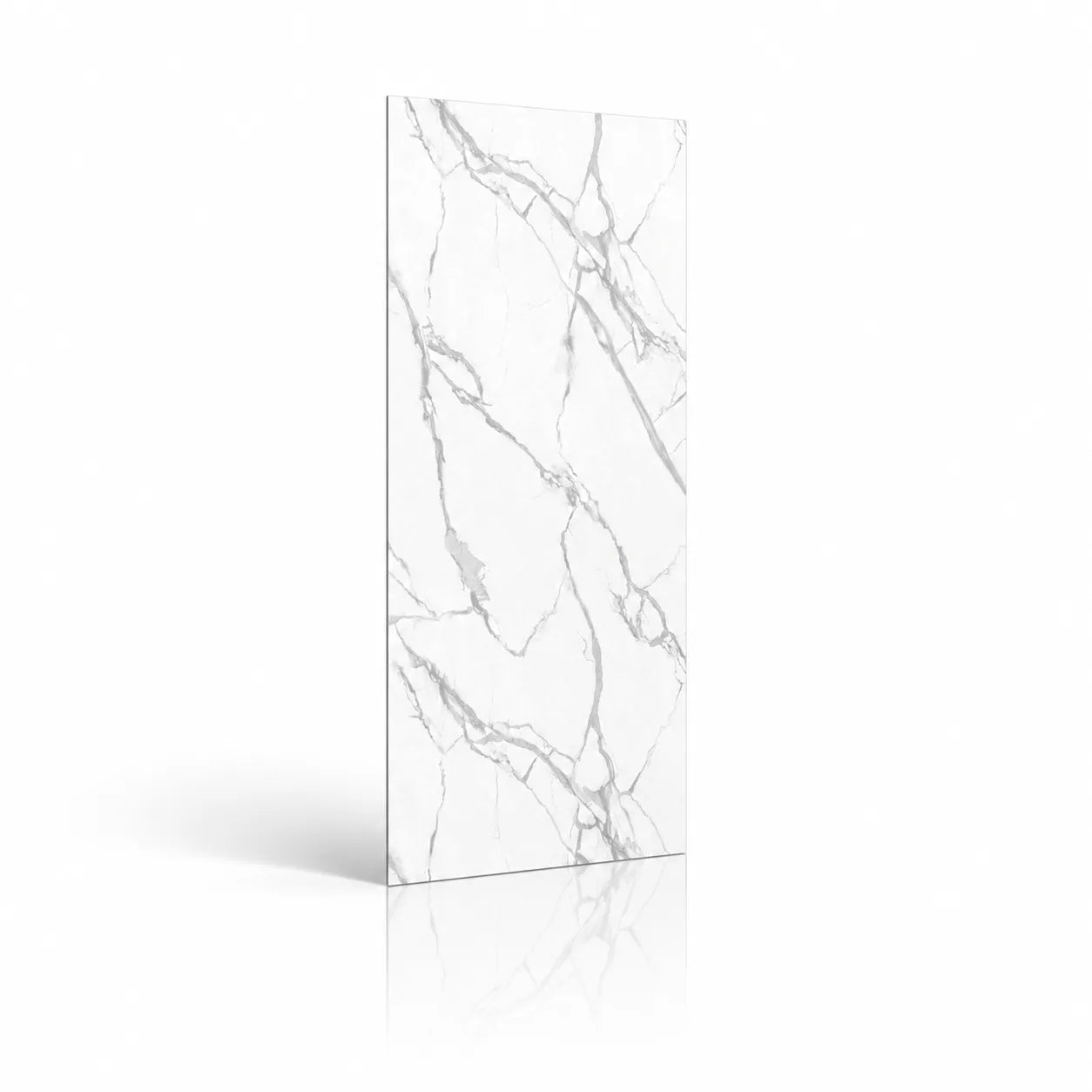 Mineral Elegance white marble-effect SPC wall panel