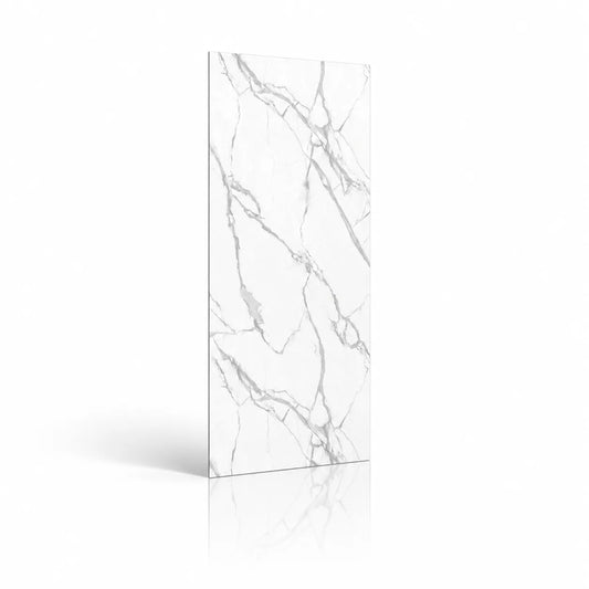 Mineral Elegance white marble-effect SPC wall panel