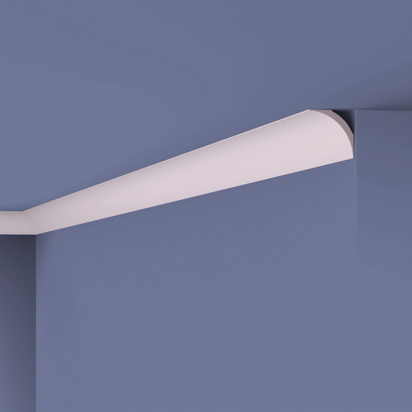 NOMASTYL® NMC 2m Ceiling Coving on plain wall and ceiling Decormania UK