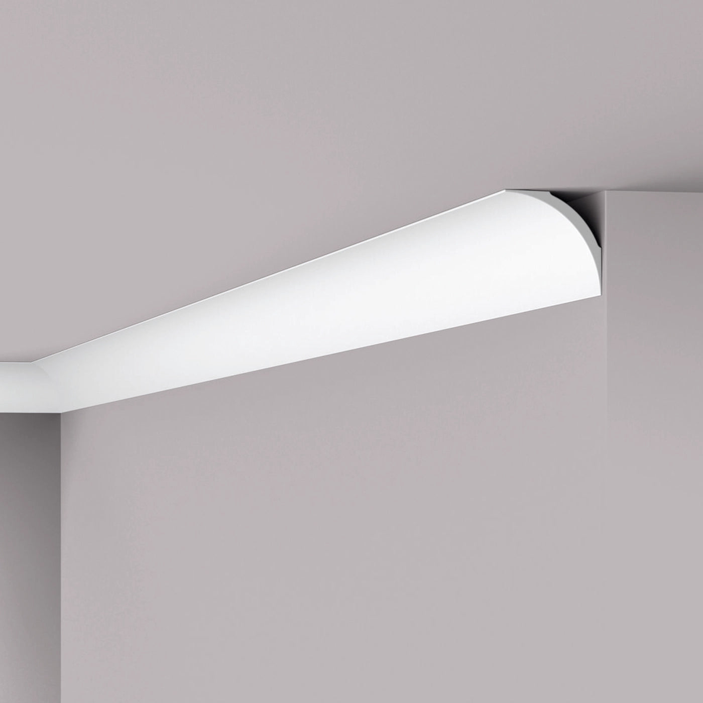 NOMASTYL® NMC 2m Ceiling Coving on plain wall and ceiling Decormania UK