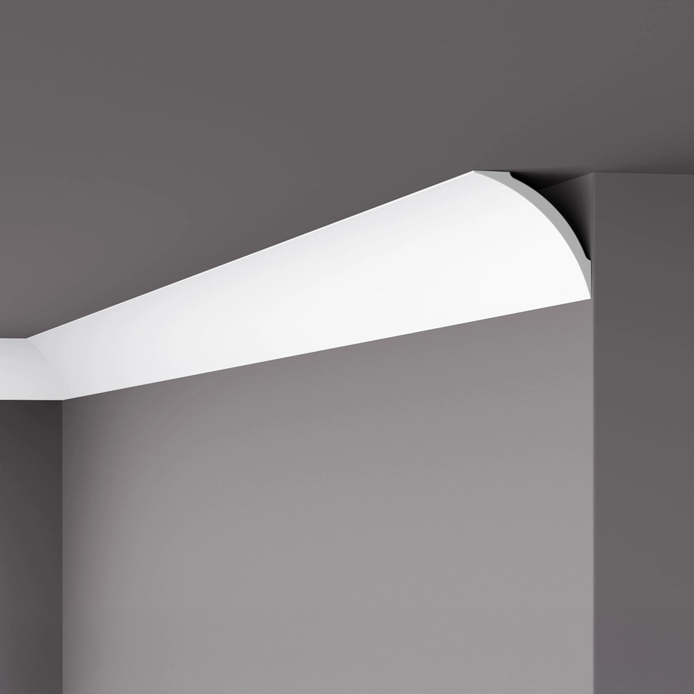 NOMASTYL® NMC 2m Ceiling Coving on plain wall and ceiling Decormania UK