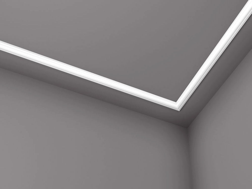 NOMASTYL® NMC 2m Ceiling Coving on plain wall and ceiling Decormania UK