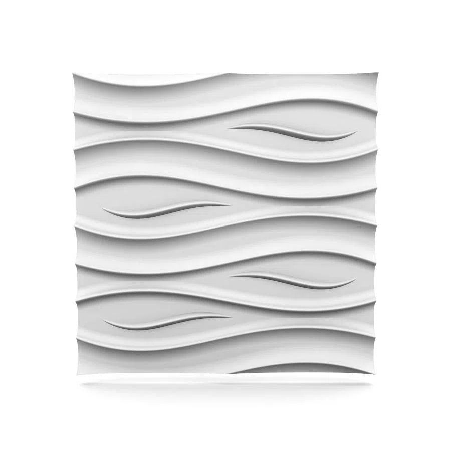 OCEAN 3D Wall Panel Model 01 - 3D Wall Art - Polystyrene Wall Panels on white background | DecorMania UK 