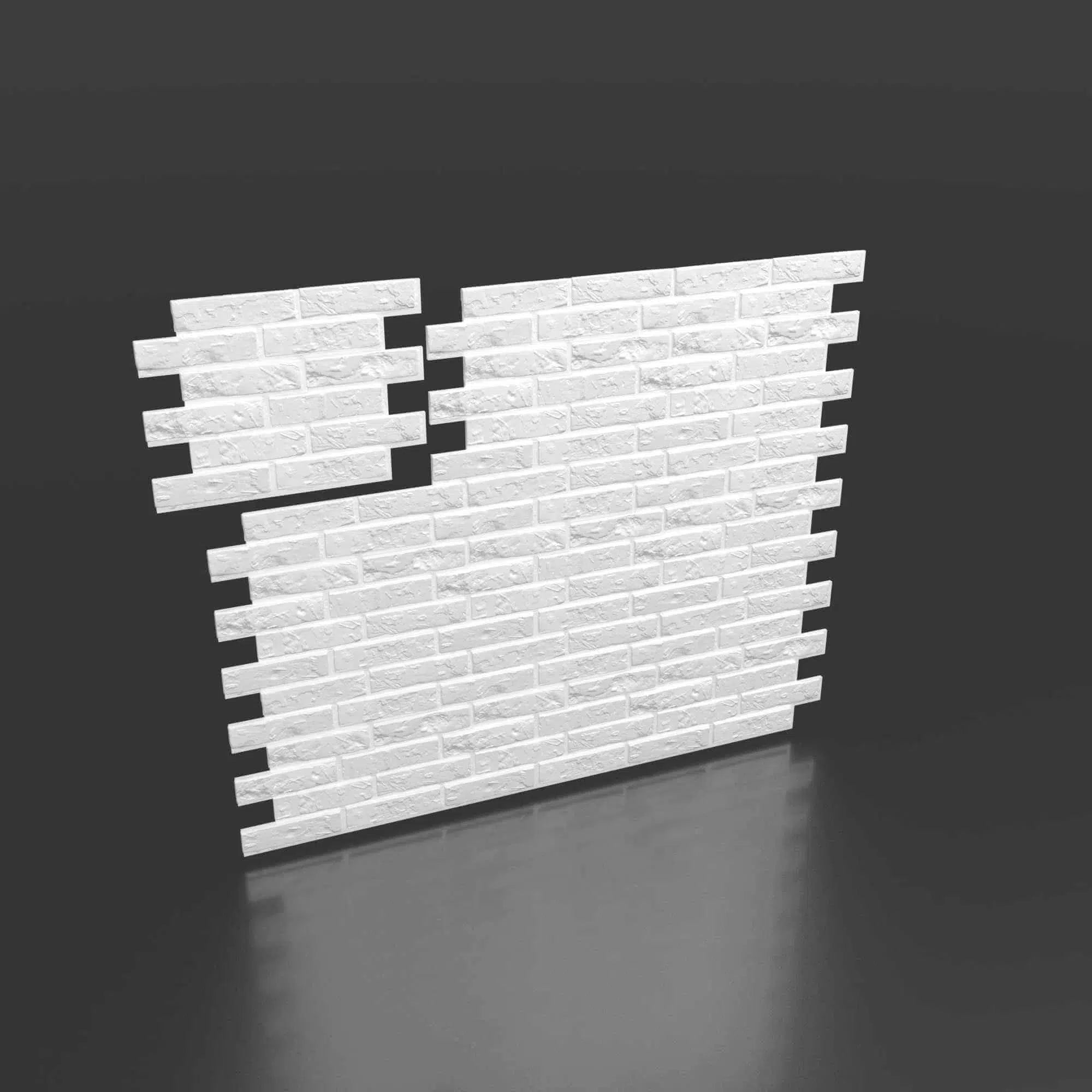 OLD BRICK 3D Decorative Wall Panels - Polystyrene on black background | DecorMania UK