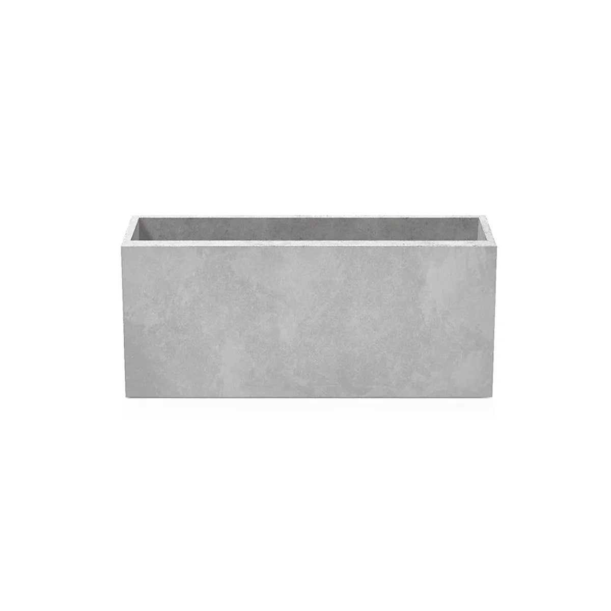 Outdoor Concrete Planters - Rectangle 30x100x40 cm on white background Decormania UK