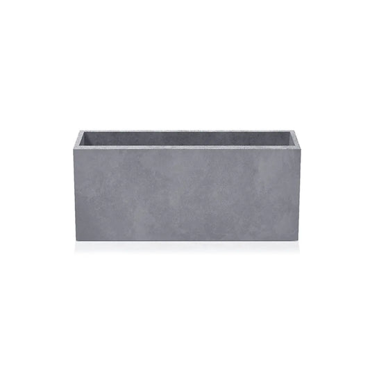 Outdoor Concrete Planters - Rectangle 30x100x40 cm on white background Decormania UK