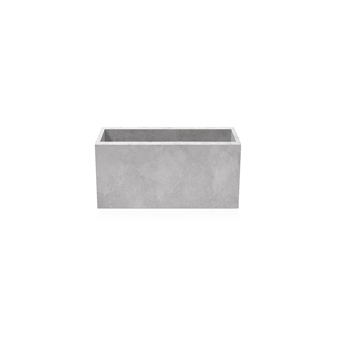 Outdoor Concrete Planters - Rectangle 30x70x30 cm on white background Decormania UK